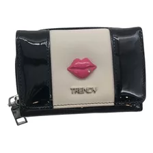 Billetera Con Monedero Trendy Pu Acharolado 