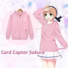 Sudadera Chamarra Con Cremallera Sakura Cardcaptor Anime Par