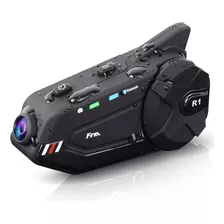 Intercomunicador Con Cámara De 1080p R1 Plus Casco De Moto