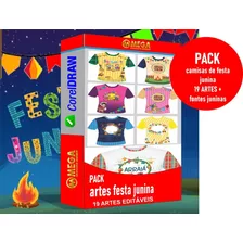 Vetores Camisa De Festa Junina - Pack 19 Artes+ Fontes