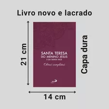 Livro Santa Teresinha Do Menino Jesus - Obras Completas