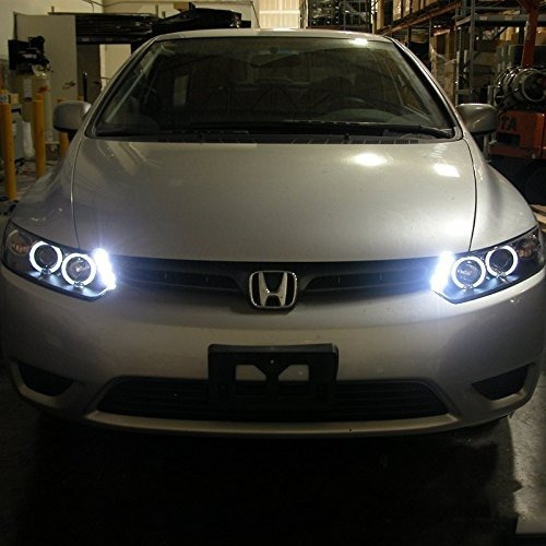 Honda Civic 2006 2011 Coupe Faros Ojo Angel Led 2008 2009 Foto 2