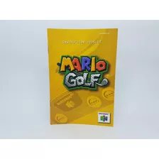 Apenas O Manual - Mario Golf - Nintendo 64 - Usa