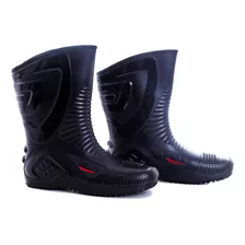 Bota Motoqueiro Delta Impermeável Resistente Pvc Roupa Chuva