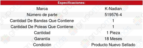 Kit Distribucion Banda Lynx 4cil 1.6l 03/08 K-nadian 8618860 Foto 3