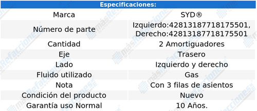 Amortiguadores Traseros Mitsubishi Outlander 2008 2009 2010  Foto 2