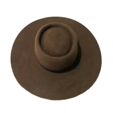 Sombrero Paño Gaucho-malambo-ginete Lana Natural Premiun 