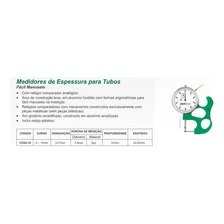 Medidor De Espessura P/ Tubo C/ Relogio Prof. 22mm - Pantec