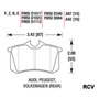 Balatas Disco  Trasera Para Renault Megane Ii  2.0l 2004