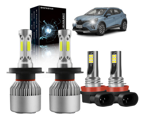 Foto de Kit De Focos Led 9003/h4 H11 Para Toyota Yaris 2006-2019