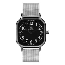 Relógio Bewatch Prata Social Luxo Minimalista 40mm Stell 