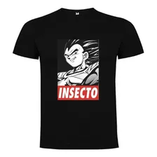 Polera Dragon Ball Vegeta Insecto Algodón Pow Club