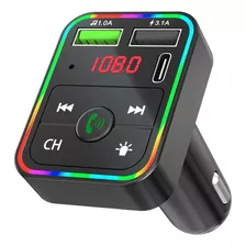 Transmisor Fm Bluetooth F2 Cargador Carro Manos Libre Tipo C