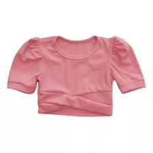 Blusa Cropped Infantil Menina Blogueirinha Promoção