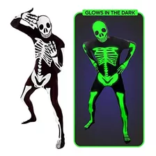 Morphsuits Para Hombre Glow Skeleton Morphsuit Fancy Dress D