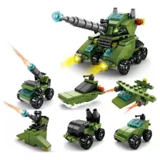 Brinquedo Blocos De Montar Tanque 6x1