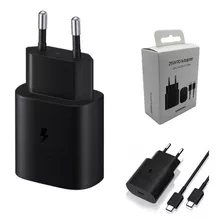 Carregador Samsung 25w Turbo + Cabo Usb-c Galaxy S21 S22 A25