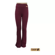 Calça Flare Juvenil Malha Crepe / Tamanho 10 Ao 16.