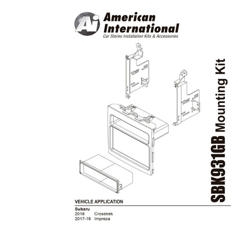 Base Frente Para Estreo Subaru Impreza 2017 A 2019 Sbk931gb Foto 2