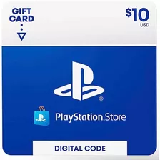 Psn Gift Card 10$ Saldo Para Playstation