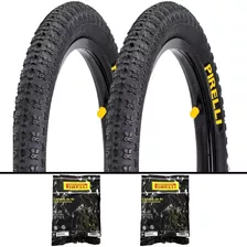 2 Pneu Pirelli Aro 20x1.75 Bike Bmx Top Cross + 2 Câmara Pir