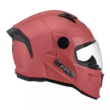 Capacete Esportivo Corrida Fechado Stealth Solid Fosco Tamanho Do Capacete 56 Cor Baby Pink Desenho Fosco