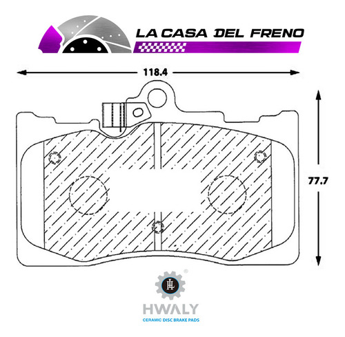 Pastilla Freno Delantera Toyota Crown Athlete 3.5 2005-2008 Foto 3