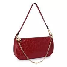 Uto Mini Bolso De Cuero Genuino Croco Para Mujer, Bolso De M