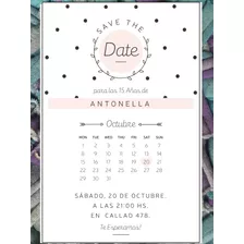 20 Invitación 15 Años Calendario Casamiento Cumpleaños