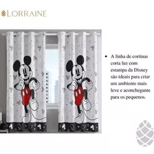 Cortina Quarto Bella Janela Corta Luz 260x170 Mickey Basic