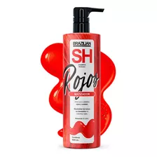  Shampoo Rojo Matizador Brazilian 500ml. Rojos Y Caobas