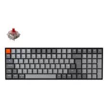 Teclado Gamer Bluetooth Keychron K4 Wireless Version 2 Qwerty Gateron G Pro Red Inglés Us Color Negro Con Luz Rgb