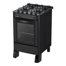 Fogão De Piso 4 Bocas Automático Esmaltec Preto Bivolt