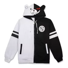 Danganronpa Monokuma Oso Blanco Negro Sudaderas Con Capucha