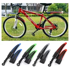Guardabarros Bicicleta Mtb Montaña Plastico Rodado 26 Color Rojo