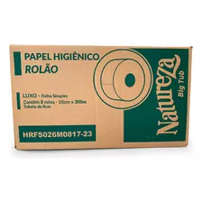 Papel Higiénico Natureza Jumbo 8 Rollos De 300 Metros