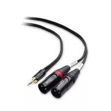 Cable 3.5mm 1/8 Pulgadas Trs To 2 Xlr Cable 1.8 Mts
