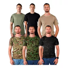 Kit 6 - T Shirt Tática Ranger Masculina Bélica