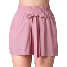 Short Casual Slim Mujer Rosa Stfashion 60404219