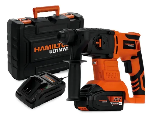 Rotomartillo Taladro Cincelador Inalambrico Hamilton 20v Color Naranja Frecuencia 50 Hz Ult130