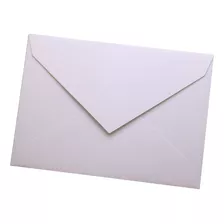 Envelope Bico 16x22,4cm - 125 Peças Linho Telado Branco Off 