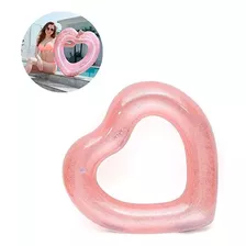 Hermoso Inflable Flotador Corazón Aro Con Mirella 70 Cm