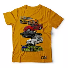 Camiseta Tshirt Carros Jdm Coleção Velozes E Furiosos Vol 1