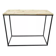 Mesa Cubo Para Centro Bolo Desmontavel Preta Com Tampo Pinus