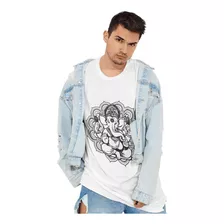 Playera Ecologica De Mandala Elefante Buda Para Hombre