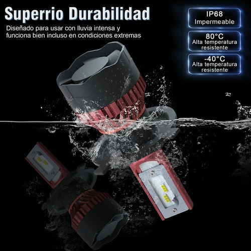 Kit De Faros Delanteros Led H4 H7 H11 9005 9006 9007 70w Foto 8