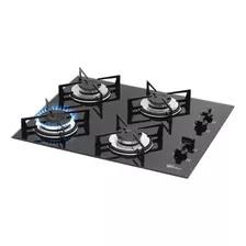 Cooktop 4 Bocas Fischer, Acendimento Superautomático, Preto