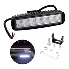 Barra 6 Led Hd Vehiculo Neblineros Halogenos 4x4 Moto Jeep $