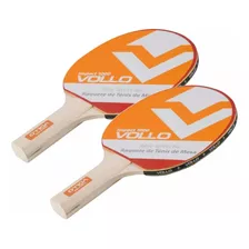 2x Raquetes De Tênis De Mesa Ping Pong Impact 1000 Vollo 