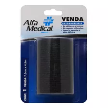 Venda Autoadherible Color Negro 7..5 Cm X 4.5 M Alfa Medical